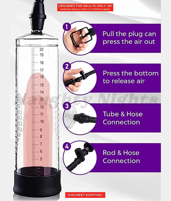 Manual Vacuum Penis Pump with Measurement Scale